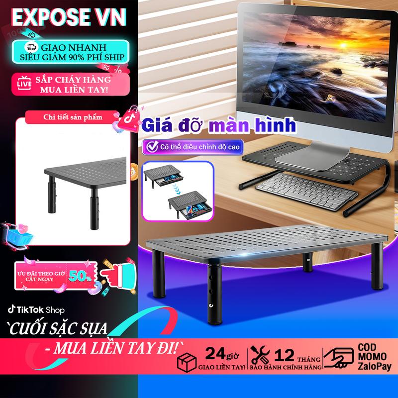 EXPOSE Kệ để máy tính,Hiển thị bộ tăng chiều cao Giá đỡ laptop kệ laptop hỗ trợ tản nhiêt 3 mức điề,có thể điều chỉnh độ cao