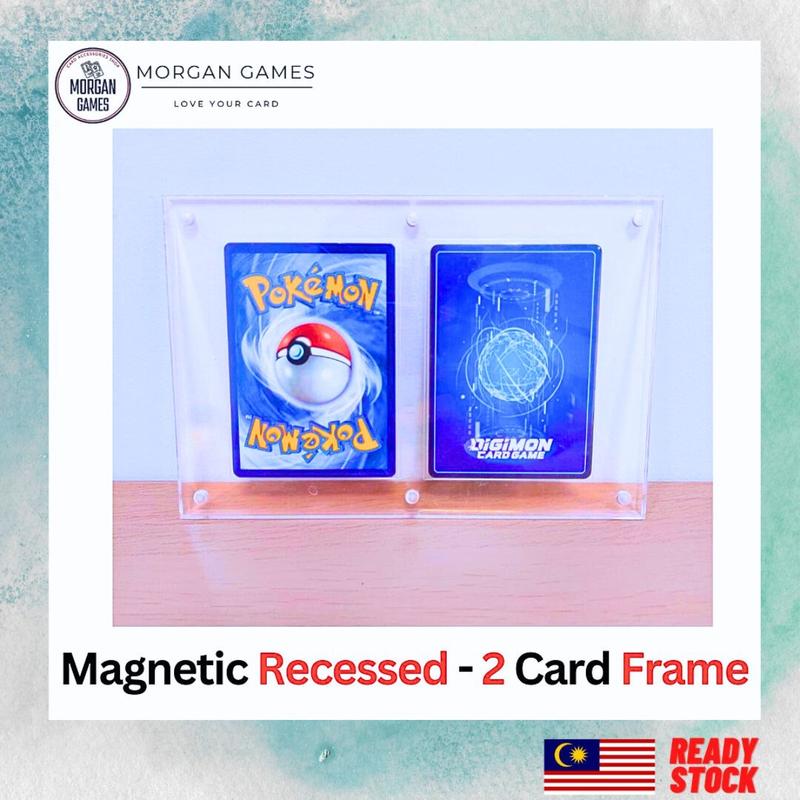 【Morgan Games】Magnetic Recessed Card Holder 2 Card Frame - Magnetic ...