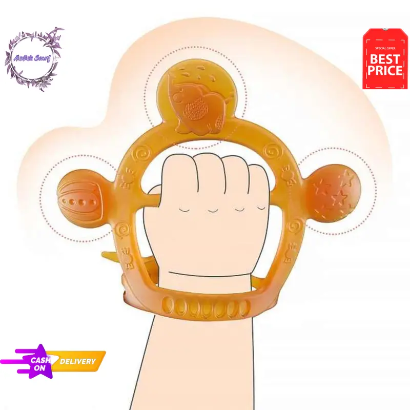 Gigitan Bayi Bpa Free Mainan Gigit Bayi Teether Silikon Lembut 0 sampai 6 bulan 4