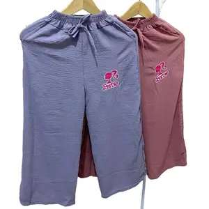 Paket 2 Kulot Anak Crinkle Berbie untuk Usia 6-12 Tahun - Fashion Celana