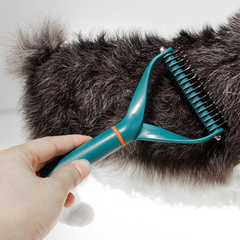 Product Introduction of Pet Hair Remover Stainless Steel Dog Brush for Small Medium Dogs Golden Retriever Border collie Pets Grooming Comb Accessories 8