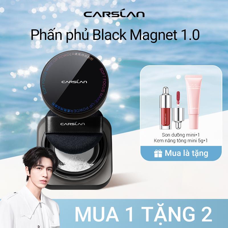 [CFV] Phấn Phủ Dạng Lỏng Kiểm Soát Dầu Lâu Trôi Từ Tính Màu Đen Carslan 8g +[Free gifts]kem nâng tone mini 5g*1+Son dưỡng mini*1
