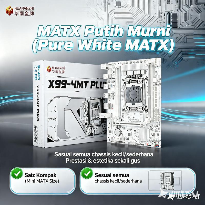 Bo chủ máy tính để bàn HuNan JinPai X99 4MT Plus cho chơi game, hỗ trợ nhiều bộ…