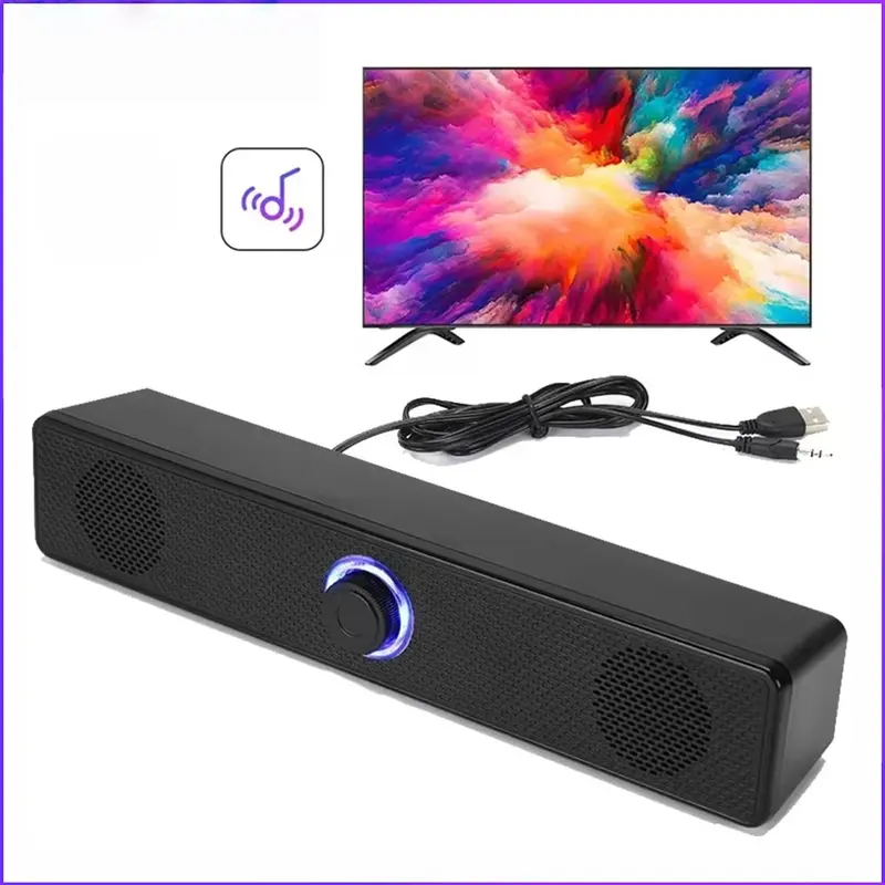 Caixa de Som para Computador USB com Áudio P2