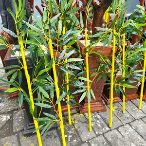 Bambu Hias Artificial Kuning 60cm untuk Dekorasi Ruang Hiasan