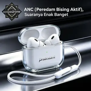 EMBEDRONE Pengalaman semua situasi pakai earphone 2026 BA-30 terjemahan instan, asisten suara AI, anti air IPX7, hemat daya reduksi kebisingan.