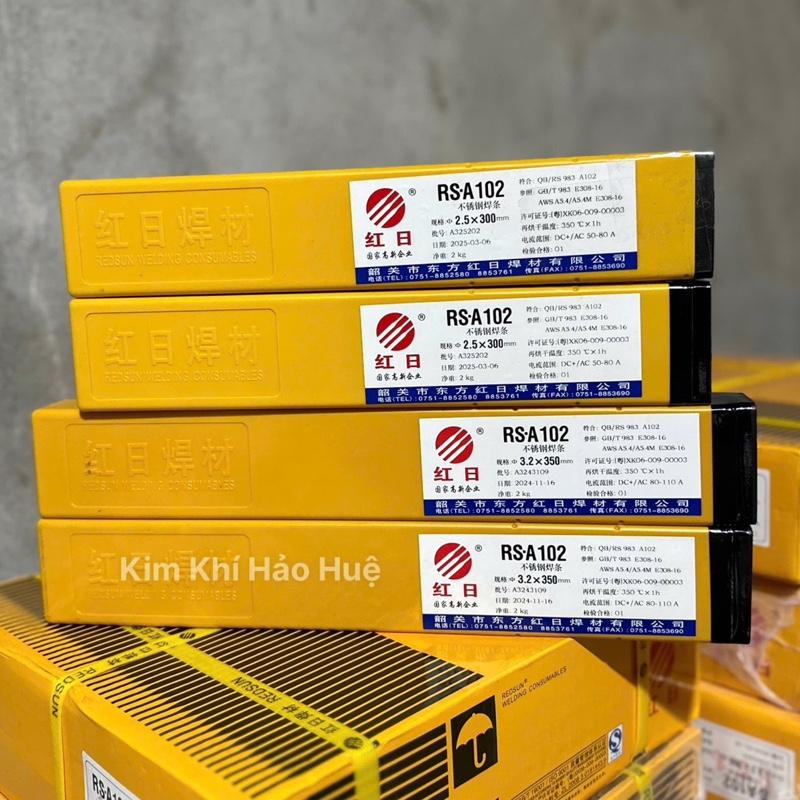 Hộp 2kg Que hàn Inox 2.5li 3.2li hộp 2kg