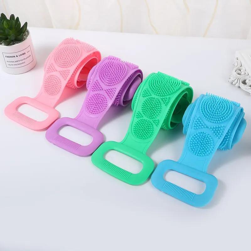 70/60cm Silicone Body Washing Tower Towel Brush Washing Tower Washing and Cleaning Brush 4
