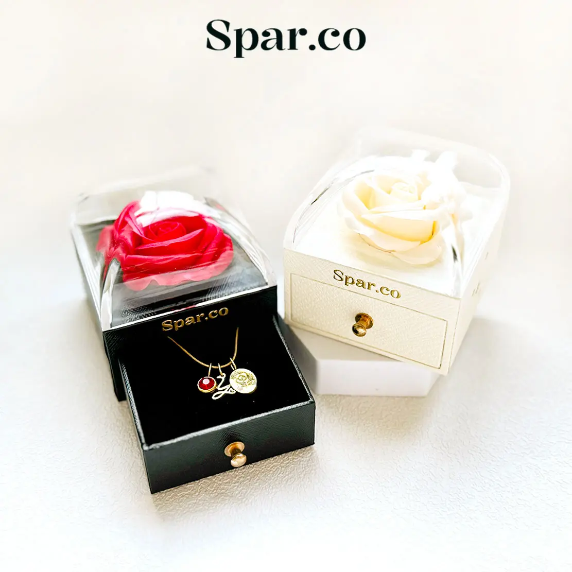 Spar.co Gift Box  birthday  cincin Kotak Hadiah Kotak Penyimpanan Kotak Perhiasan Mawar Abadi Eternal Rose Gift Box Jewelry Box SP-ZZZ1053