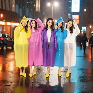 Baju Hujan Eva Raincoat Dewasa - Jas Hujan Model Korea ringan warna lain Waterproof