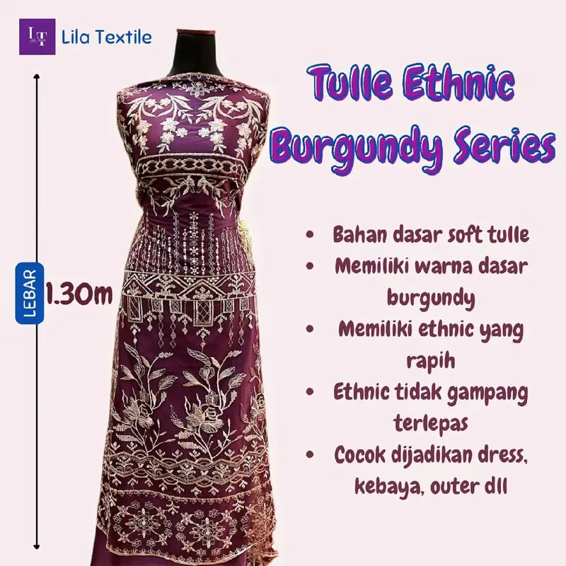 Tile Ethnic | Kain tile Ethnic| tile meteran | tile mewah 3