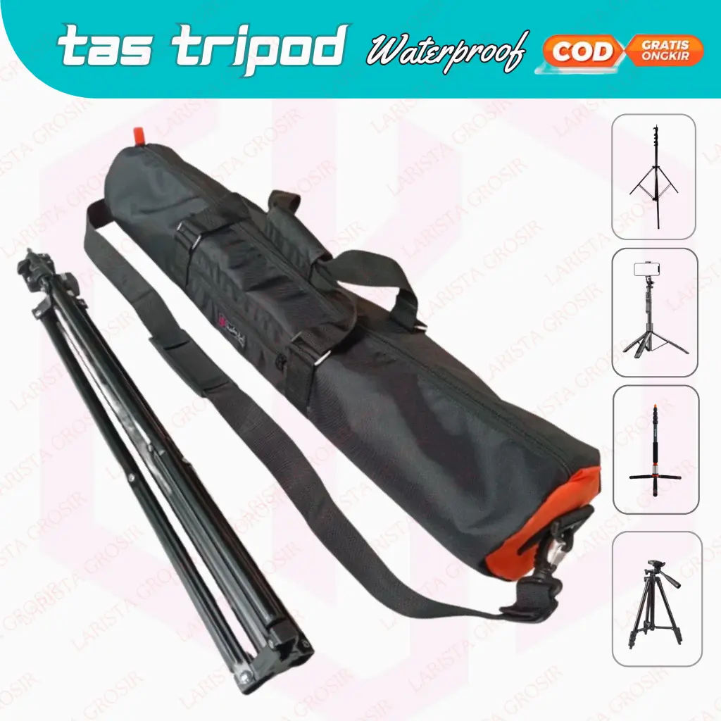 GROSIR TAS TRIPOD WATERPROOF / TAS TRIPOD 2,1 METER / TAS TRIPOD 1 METER / TAS MONOPOD / TAS LING STAND / TAS TONGSIS Camera Accessories