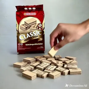 Coklat Wafer Klasik KHONG GUAN 350gr - Makanan Ringan - Cookies, Cokelat Snacks-jajanan classic