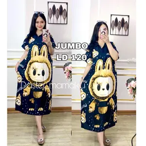 DASTER RAYON JUMBO LD 120 motif terbaru dan terupdate Busui Bumil Tidur Pendek