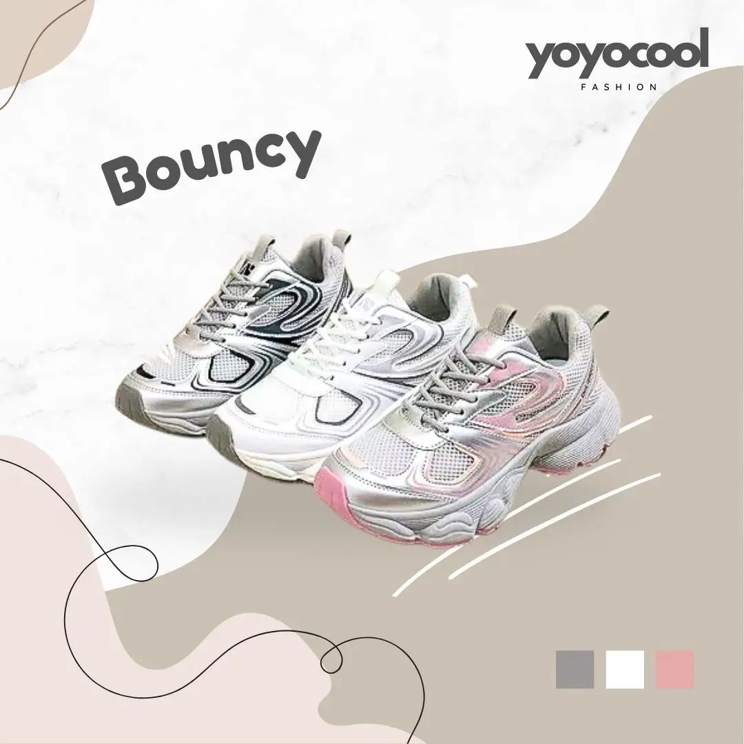 RT Bouncy Shoes / Sepatu Sneakers Sporty Fashion Korean Style