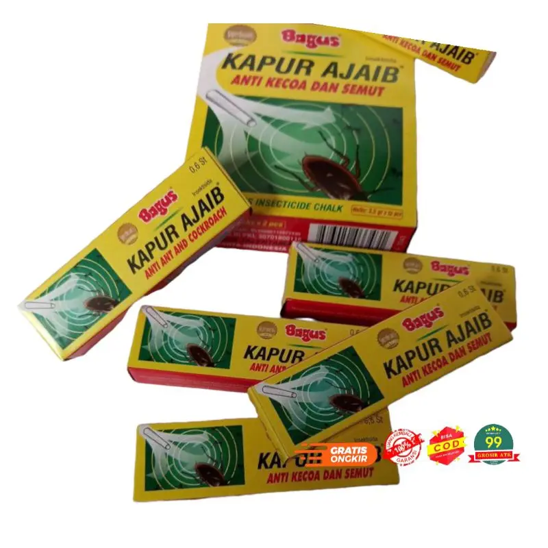 KAPUR AJAIB Kapur Semut/kapur bagus anti kecoa/KAPUR BAGUS/Penghilang Kutu/JAMINAN 100% ASLI 2