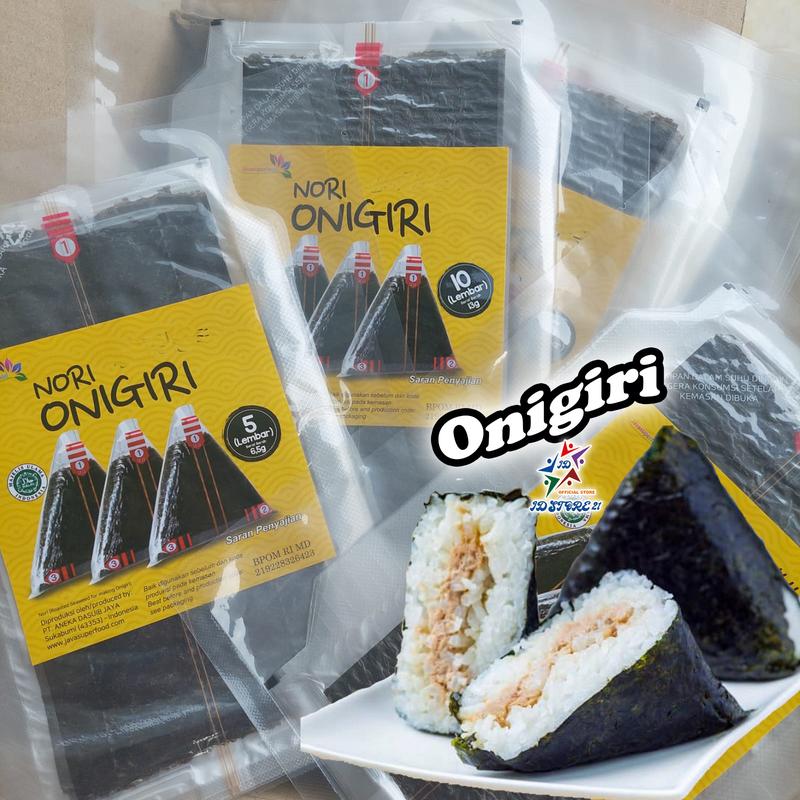 Nori ONIGIRI Wrapper JAVA Halal Seaweed Nori Triangle Sushi Rumput ...
