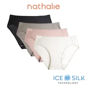 Nathalie Celana Dalam Wanita Ice Silk Midi Briefs 1 pcs NTC 3528