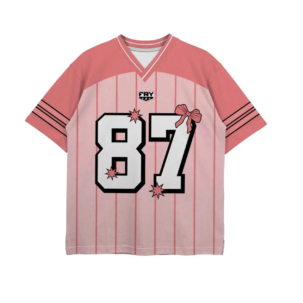 FRY jersey oversize anak / jersey anak size 1-12 tahun / jersey hockey / jersey rugby / jersey streetwear / Fashion Baju Kaos olahraga