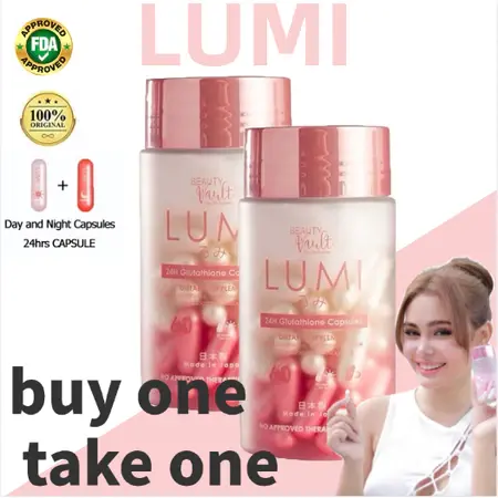 Buy 1 TAKE 1】BEAUTY VAULT Lumi 24H Glutathione Capsules Dietary Supplement