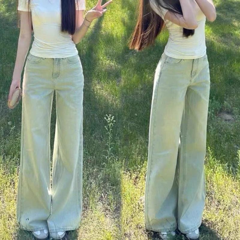 DEAL MỞ BÁN - NGÂN BỐNG BOUTIQUE QUẦN SUÔNG JEANS ỐNG RỘNG MÀI SÁNG BẠC HÀ LƯNG CAO HACK DÁNG HOTTREND 2025