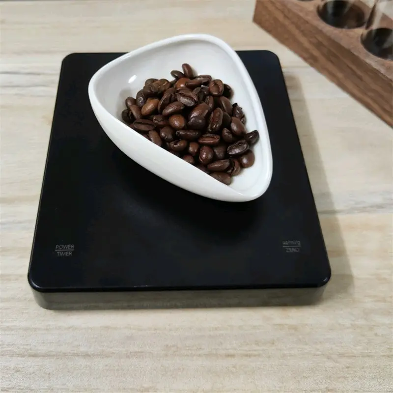 Coffee Dosing Tray Mangkok Takar Biji Kopi Keramik - OX40 - White