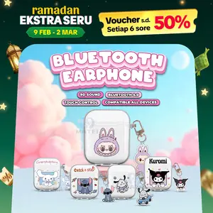 Matei COD Headset Bluetooth I12 Dengan Casing Kartun Lucu Transparan True Wireless inpods 12 Earphones