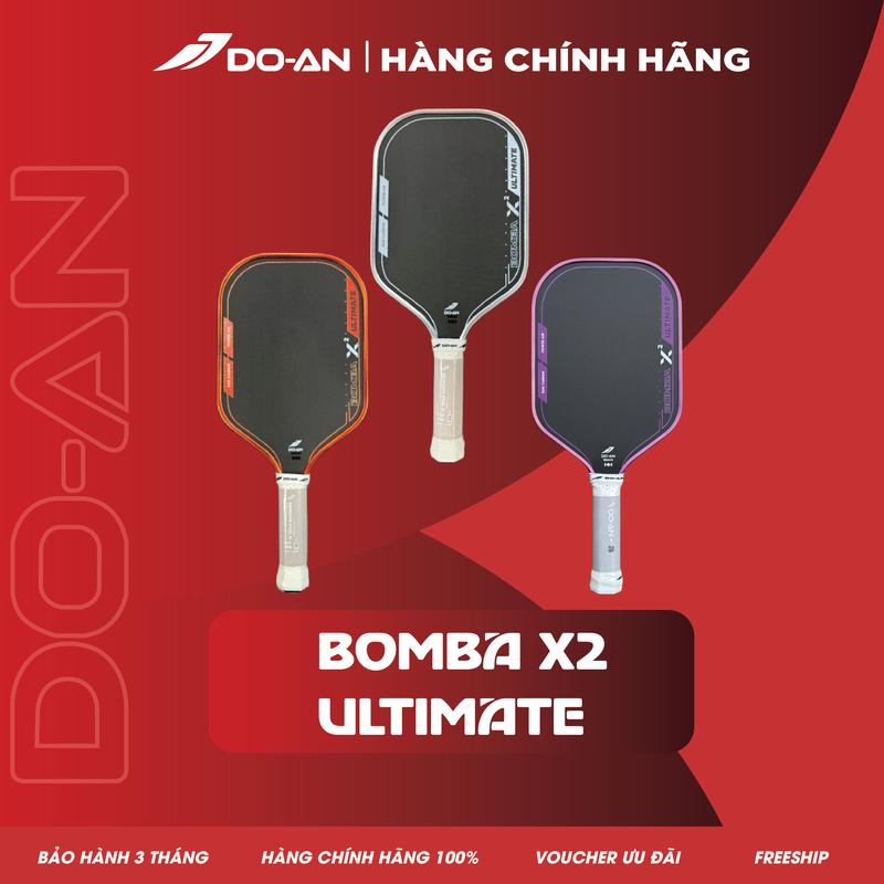 Vợt Pickleball DO-AN Bomba X2 ULTIMATE Lõi full foam, viền metallic, âm thanh pốc pốc siêu to, mặt carbon ép nóng 2 lần siêu ổn định-PB-BX2U