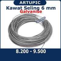 Gambar Kawat Seling 6 mm Kawat Selling Sling Baja Galvanise Wire Rope 6mm dari Artupic Peralatan Peternakan Kota Tangerang Selatan 1 Tokopedia