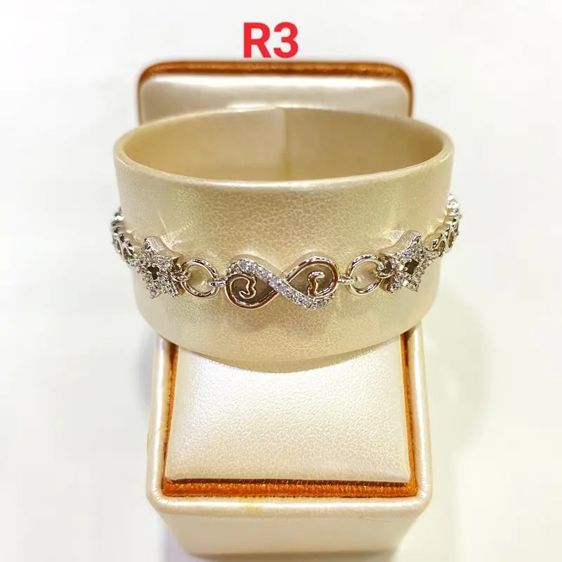 Gelang xuping original model rantai permata mengkilau 3