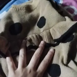 SWEATER RAJUT RUFFLE MOTIF POLKADOT 1-6 TAHUN LENGAN PANJANG KOREAN STYLE