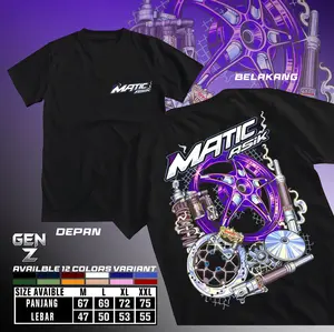 Kaos Matic Asik / Matic Gank / Baju Distro Matic Gank / Atasan Pria Wanita