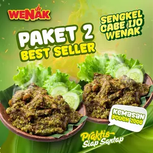 Wenak Paket 2 Porsi Sengkel Cabe Ijo Wenak Daging Food Sapi