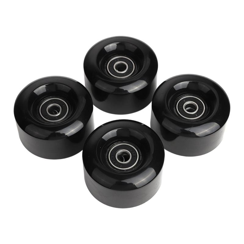 Bộ 4 bánh xe trượt ván PU dạng con lăn hàng đôi 80A, kích thước 55×32 mm, kèm…