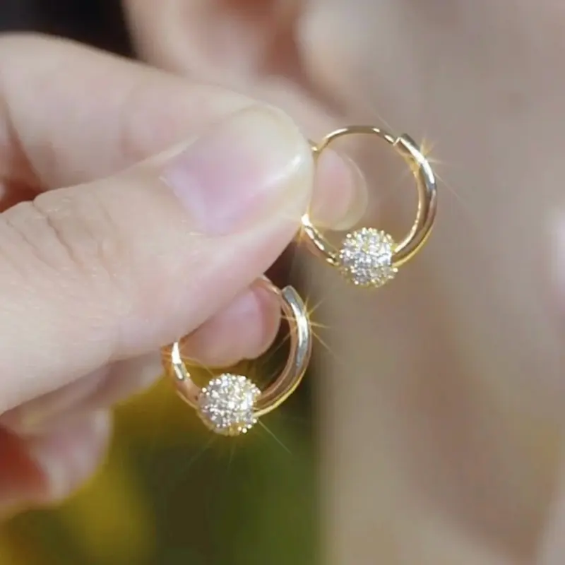 (Bebas beli 2 dapat bonus) A170 COD Anting bulat bola cakep titanium simple elegan wanita Korea 2