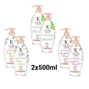(PAKET ISI 2) K NATURAL WHITE Sabun Mandi 500ml
