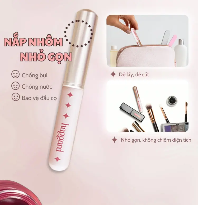 [Quà tặng] haggard Cọ Tán Đa Dụng Đầu Tròn Haggard Trang Điểm Women Cosmetic Mỹ Phẩm Nữ 2
