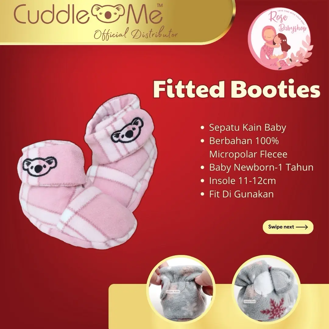 Fitted Booties Cuddleme Sepatu Bayi Nyaman Lembut