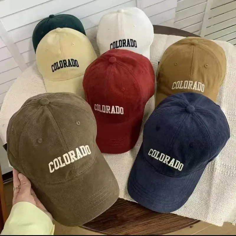 New Big Head Circumference Letter Baseball Cap, Face-Looking Small Peaked Cap