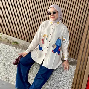 KEMEJA FULL PRINT SALUR ZIGZAG YUKI BY AMEELA.KL