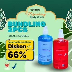 [DAPAT 2PCS] BPOM Lapicose Refreshing Body Wash | Sabun Mandi 500ML