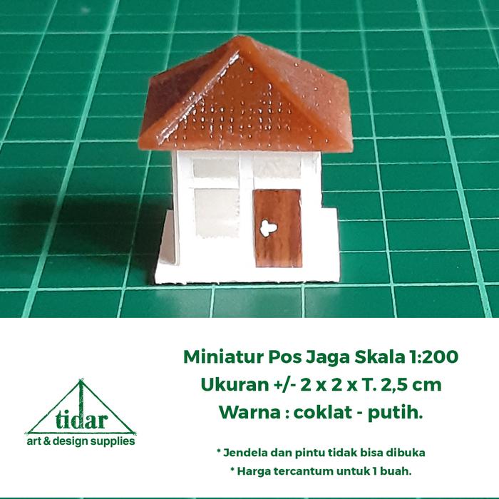 Gambar MH - Miniatur Maket Pos Jaga Skala 1:200 - Pos Kamling / Security #2 dari Tidar Art & Design Supplies Kota Bandung Tokopedia