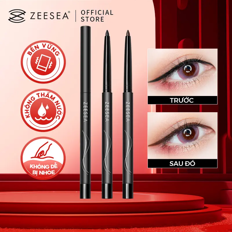 (COD)ZEESEA-bút kẻ mắt không thấm nước, lâu trôi, chống nhòe, nhanh khô, mỹ phẩm Cosmetic Trang Điểm