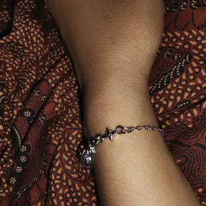 S925 Silver Dream Planet gelang kecil untuk gadis Moonlight Stone Dream Star River Bracelet aksesoris