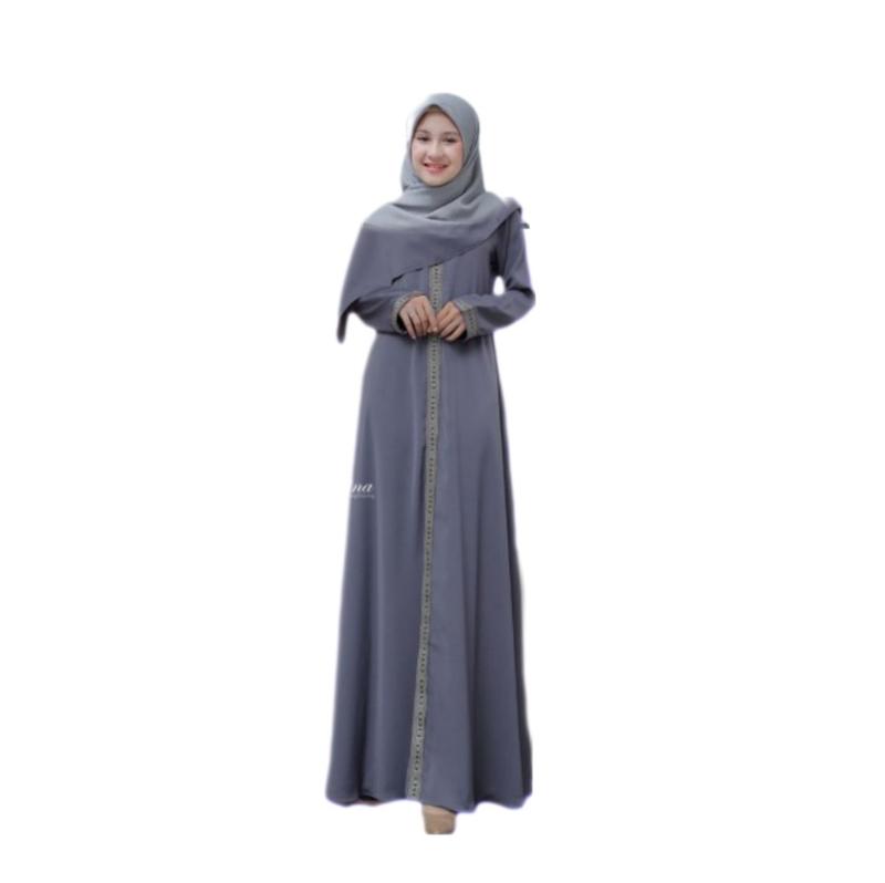 Product Introduction of Gamis Anak Remaja 10 sampe 13 tahun/Gamis Anak perempuan Ful varian Garis renda Mewah/Gamis anak muslim Polos tali pinggang kekinian 2