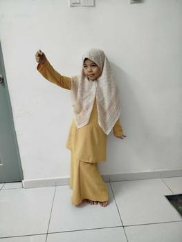 Product Review of BAJU BUDAK KURUNG PAHANG PESAK GANTUNG CEY MATERIAL from a**a 1