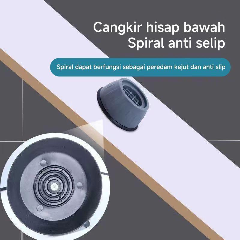 [Bantalan kaki mesin cuci, bantalan kaki penyerap guncangan] + [Bantalan kaki senyap anti selip rumah tangga] + [Bantalan kaki anti selip anti getar] 2