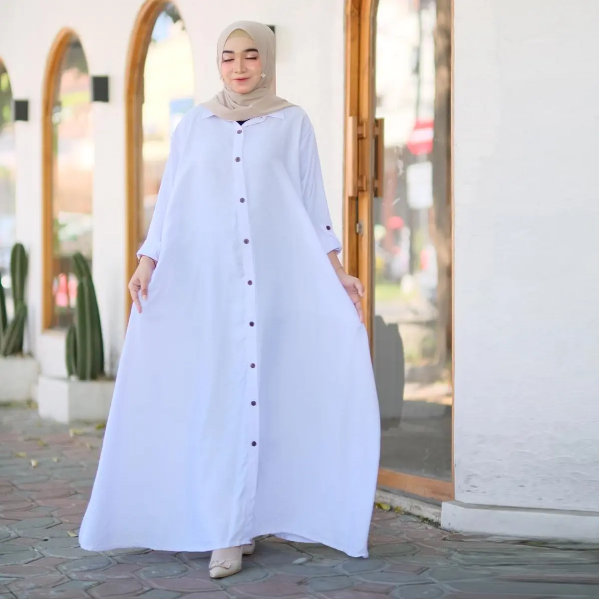 Lilos Gamis Rayon Jumbo Ld 140 Premium Bagus Halus Polos Pb 136 Bisa Cod Muslim Panjang Wanita Dress Katun