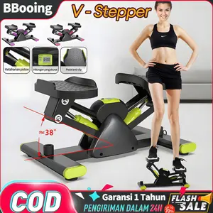 BBooing Mini Side Stepper V-shape Stepper STP02 Alat Fitness Olahraga Air Climber Silent Stepper Climbing Machine Walker Glider Home Fitness Equipment Alat Olahraga Pembakar Kalori Glider Alat Penurun Berat Badan