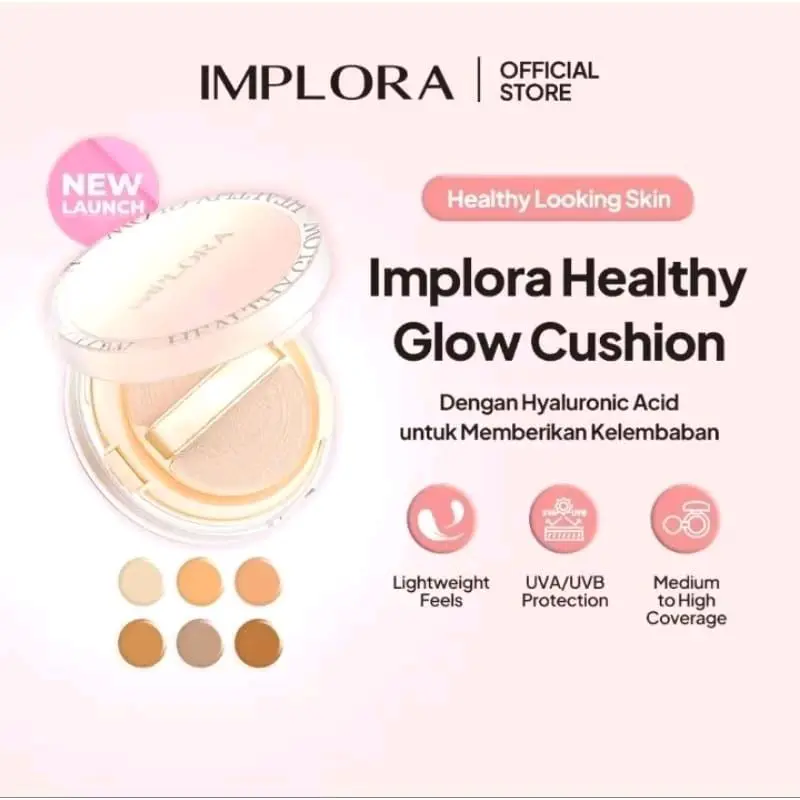 IMPLORA HEALTHY GLOW CUSHION GLOW FINISH Wajah Foundation 1